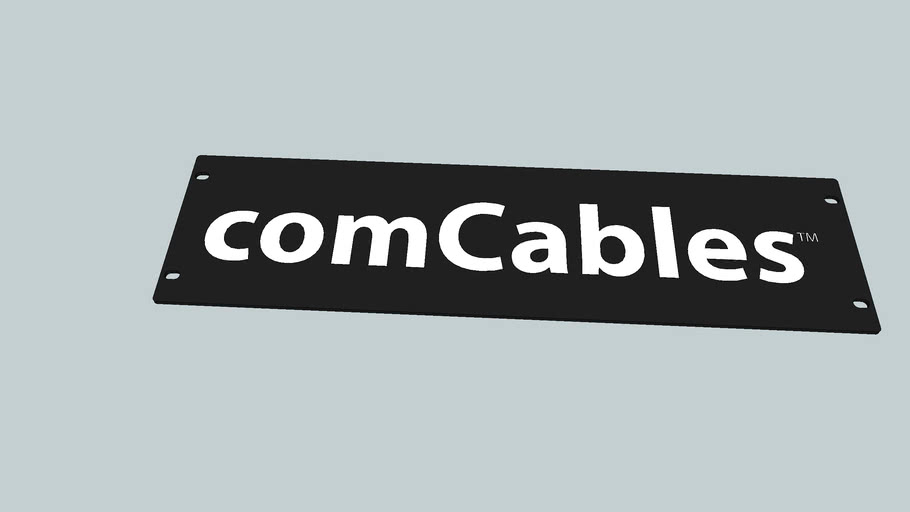 comCables Relay Rack Sign Panel | 3D Warehouse