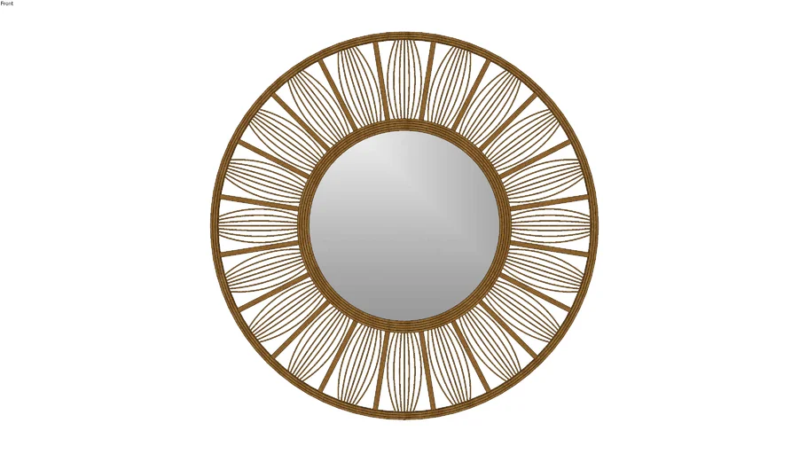 Rattan Mirror