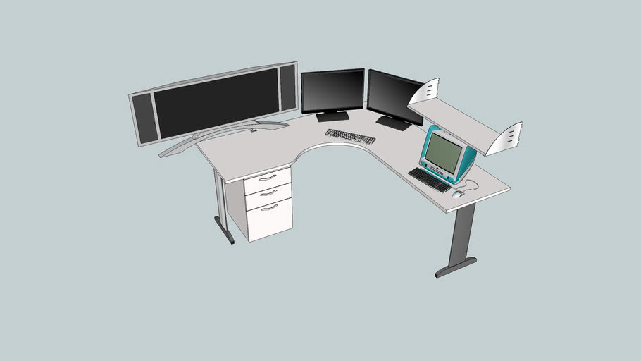 Stables Desk 3D Warehouse