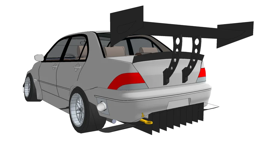 2000 Mitsubishi Lancer Cedia Widebody Aero 3D Warehouse