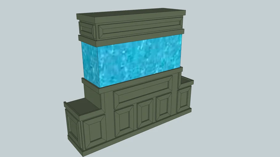 110 REEF AQUARIUM STAND AND CANOPY DESIGN 3D Warehouse