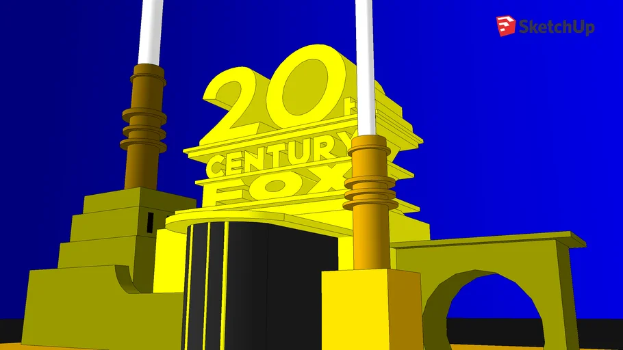 20th century fox logo 1935 1994 rare remake - - 3D Warehouse