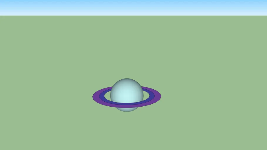A planet With orbits | 3D Warehouse