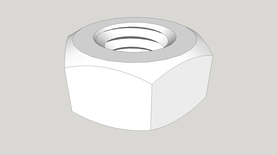 M8 Hex Nut 3D Warehouse