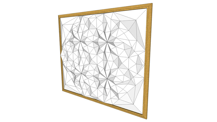 Wall decor 3D plastic 3D Warehouse