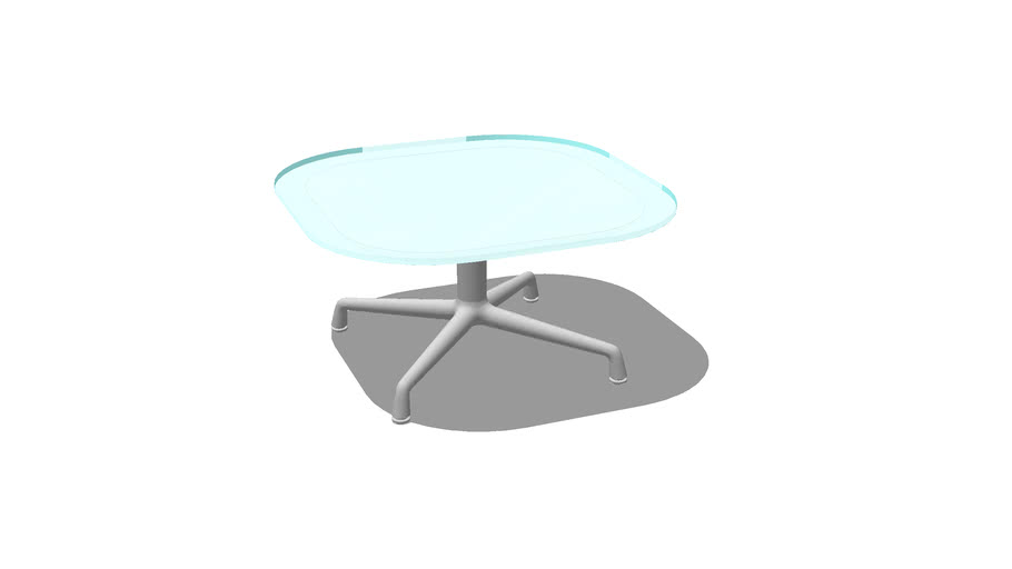 Coalesse, SW_1, Low Conference Table, Occasional, Square, Glass, 30x15