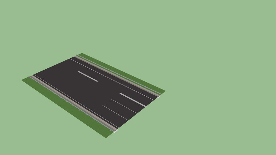 Motorway With SLIP ROAD | 3D Warehouse