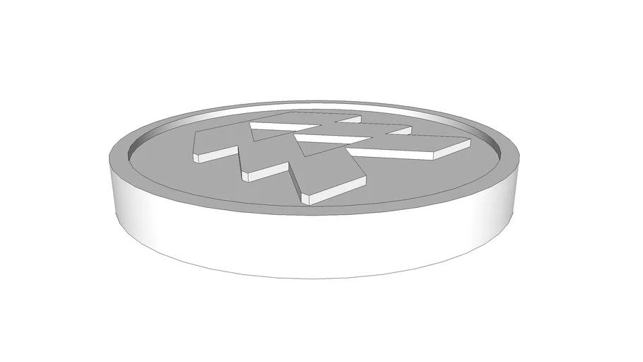Double Sided Circular Cylindrical Checkers Piece of Uninteresting ...