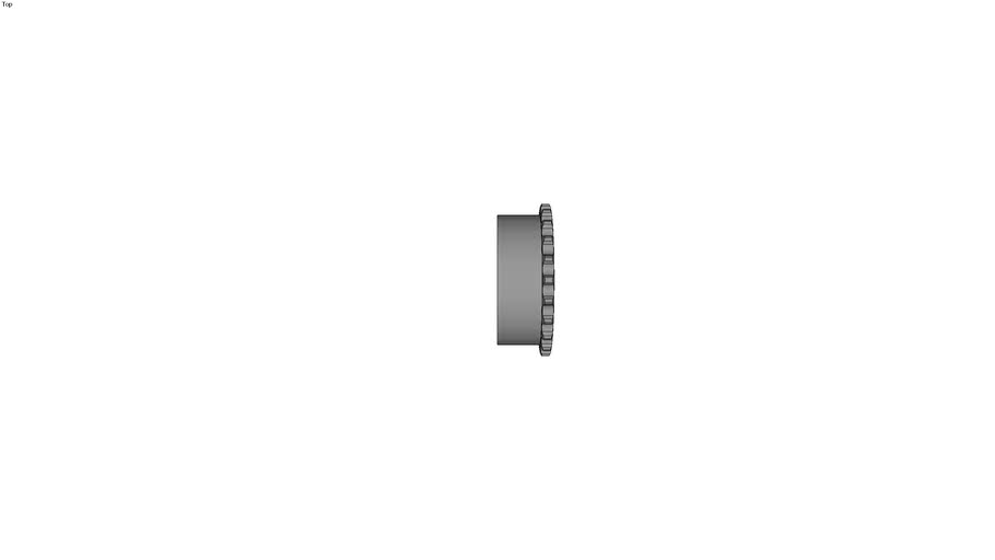 Pignon � cha�ne simple, en acier, � moyeu amovible - Pas 9.525