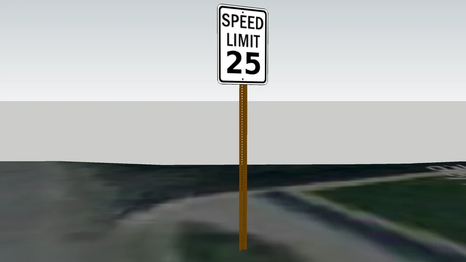 Speed Limit Sign | 3D Warehouse