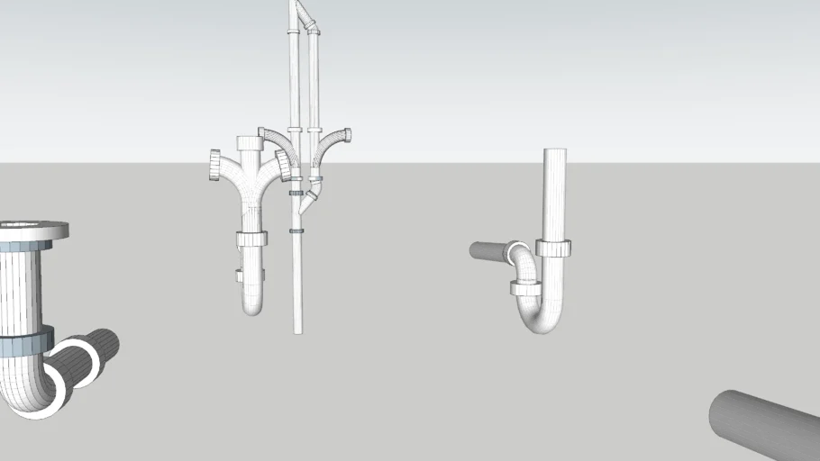 High-Quality Bathroom Drain 3D Warehouse Visualization