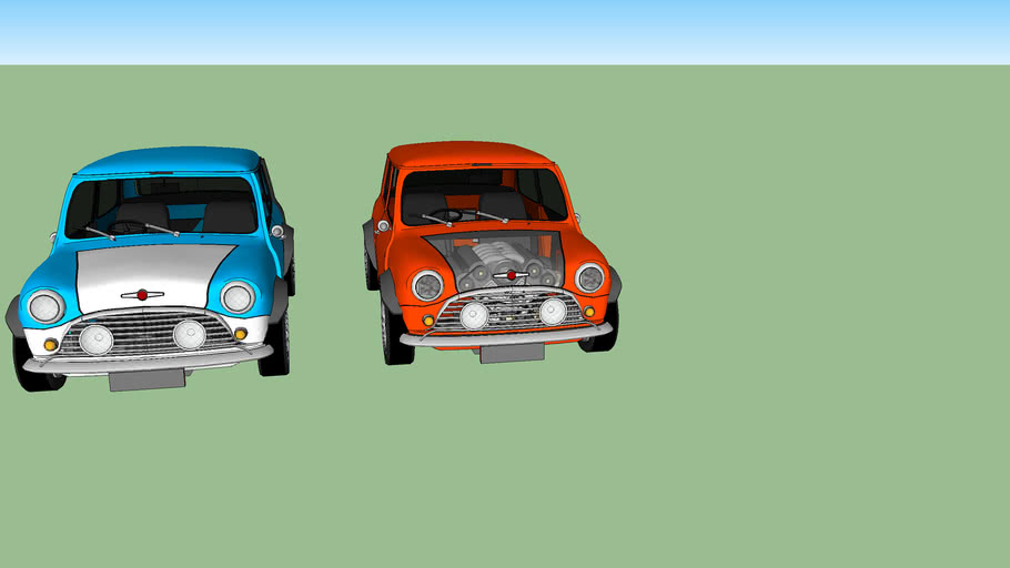 classic mini coopers 3D Warehouse