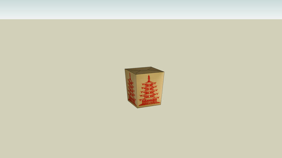 Chinese TakeOut Box 3D Warehouse