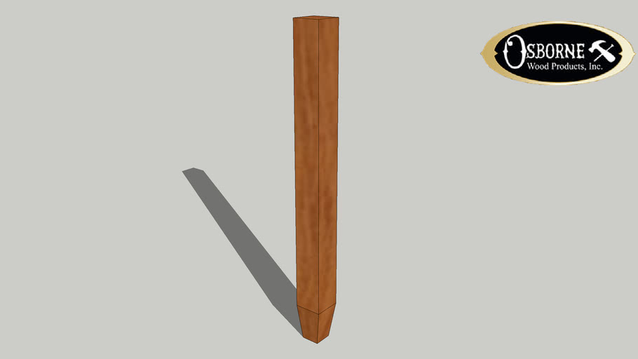 House of Wood Island Post (341/2' x 3') 3D Warehouse