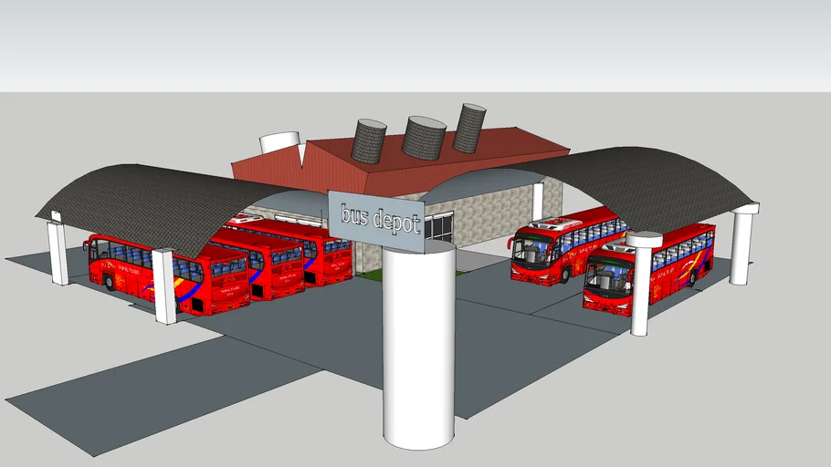 bus depot 3D Warehouse