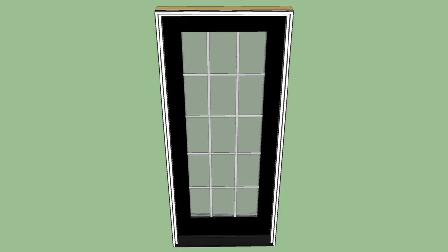 205x75 Black Window | 3D Warehouse