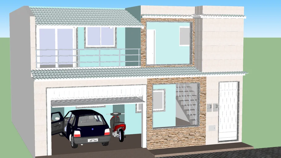 Casa projeto de fachada | 3D Warehouse