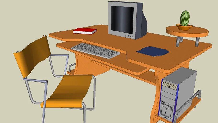 Computer desk 3D Warehouse