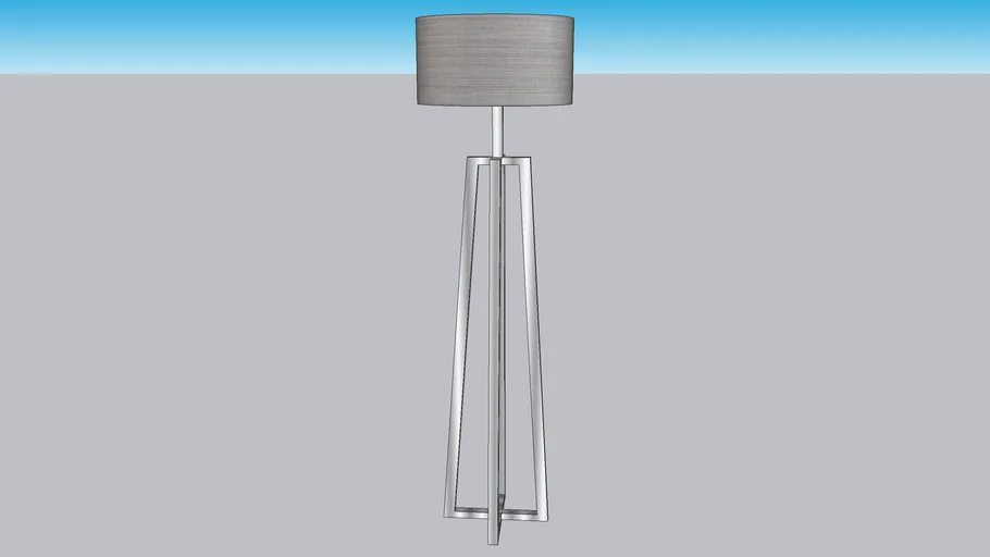 Modern Floor Lamp, Keokee, Uttermost 3D Warehouse