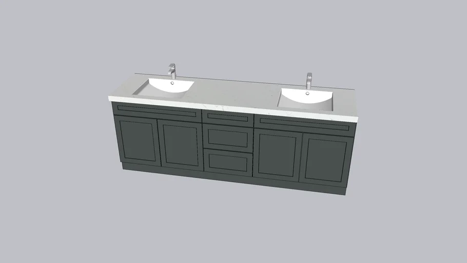 DOUBLE SINK WIDE 3D Warehouse