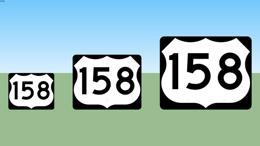 U.S. 158 Sign | 3D Warehouse