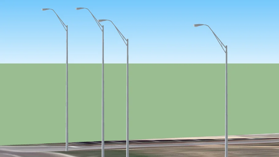 Street lights on Highway 71 in front of the Hill Country Galleria | 3D ...