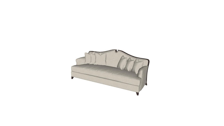 Classic 3 Seater Sofa 3d Warehouse