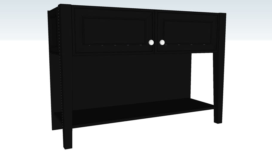 Island End Cap with Doors Tapered Leg 3D Warehouse