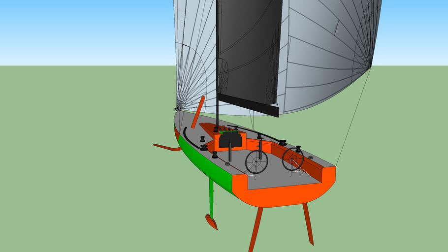 vo70 model sailboat