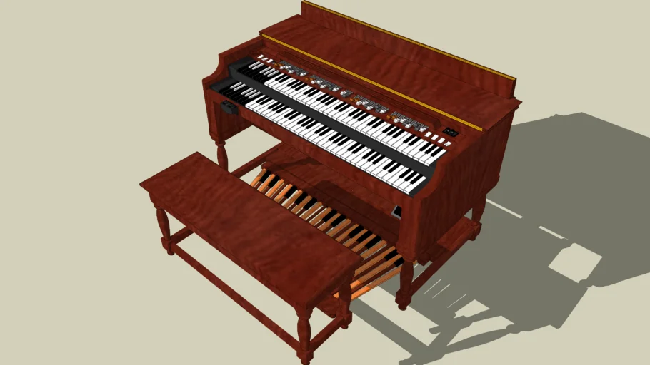 Hammond B3 Organ | 3D Warehouse