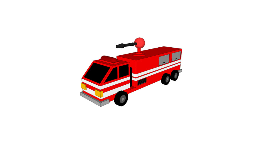 firefighter truck cartoon | 3D Warehouse