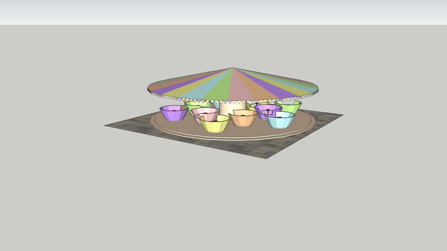 Sketchy Physics Tea Cup Ride 3D Warehouse