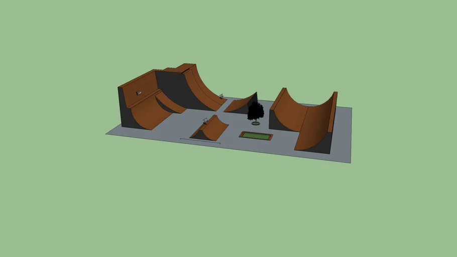 Skatepark High ramp | 3D Warehouse