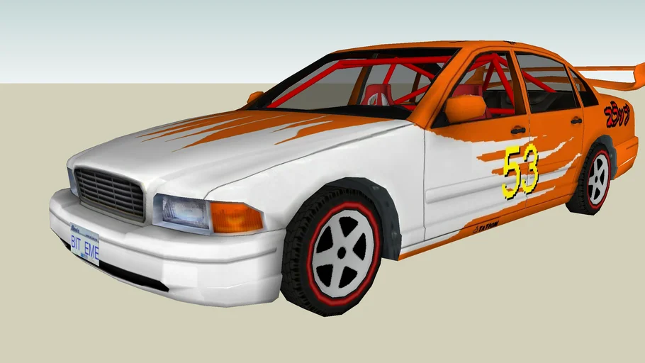 Super ghetto doridori baka lemon god of ricer VIP drift saloon. | 3D ...