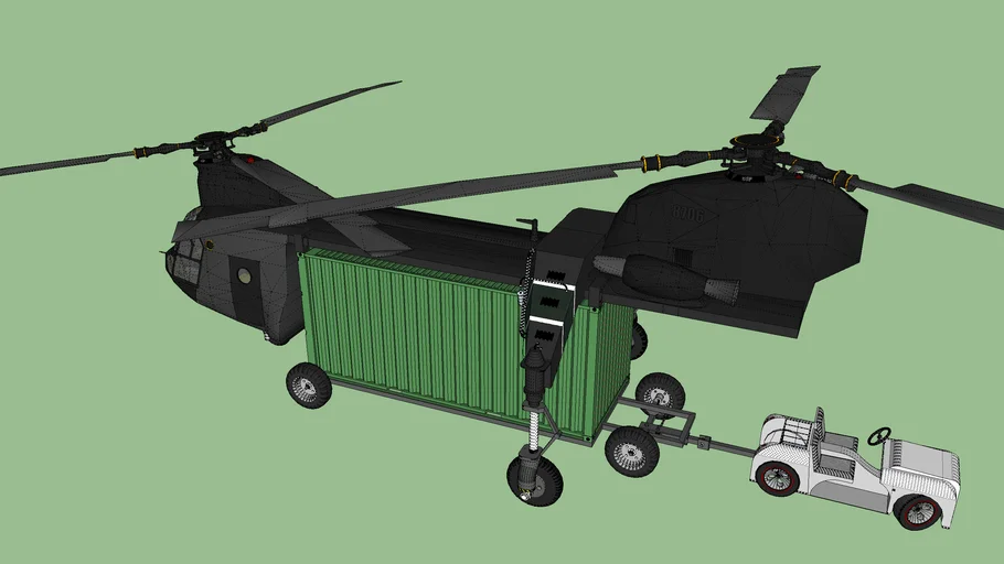 chinook container carrier cart | 3D Warehouse