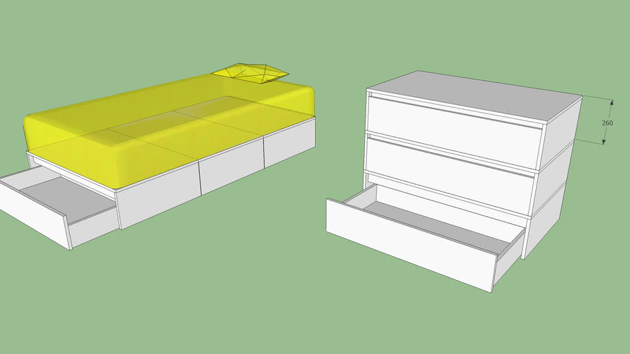GOezGO 20150216 訂做組合式單人床架 Bed storage