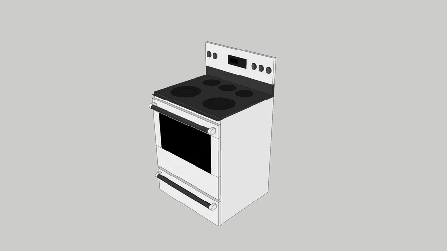 lowpoly kitchen oven 3D Warehouse