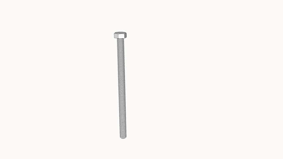 bolt, hex head, 3/816 x 6', McMasterCarr 92865A648 3D Warehouse
