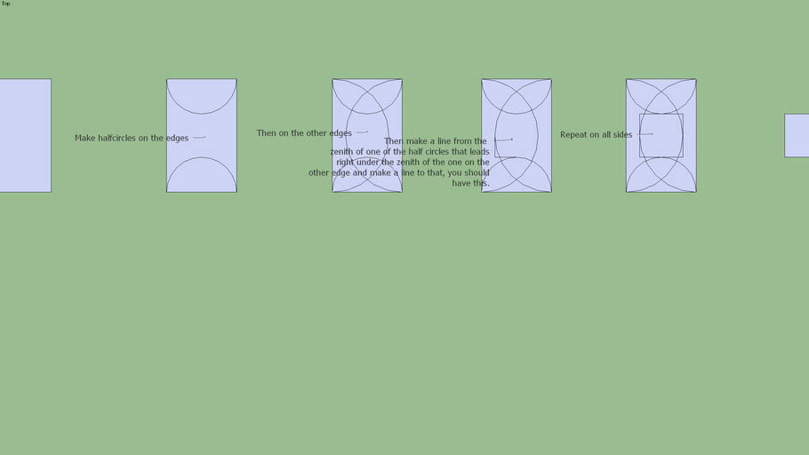 How to make a square from a golden section rectangle 3D Warehouse