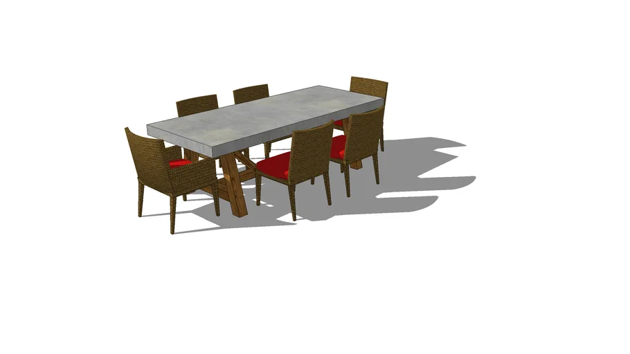 Outdoor Dining Set | 3D Warehouse