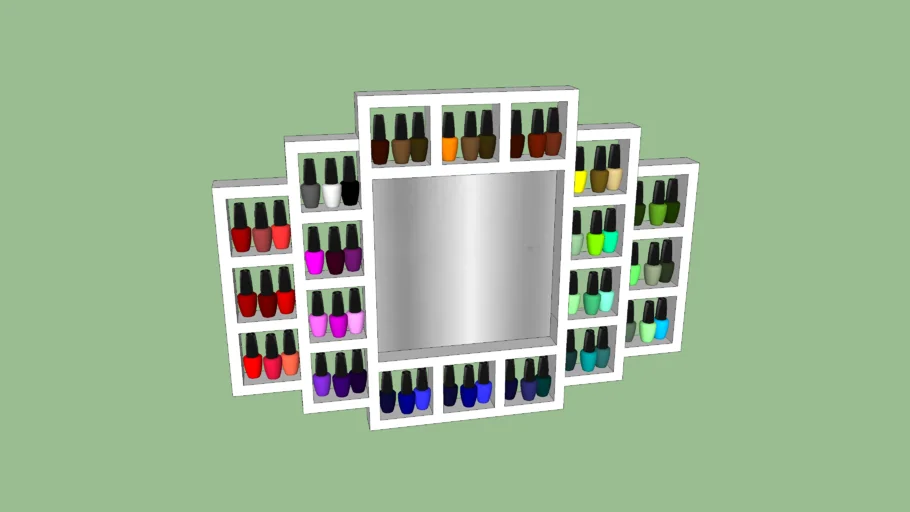 porta esmaltes / nail polish shelf 4