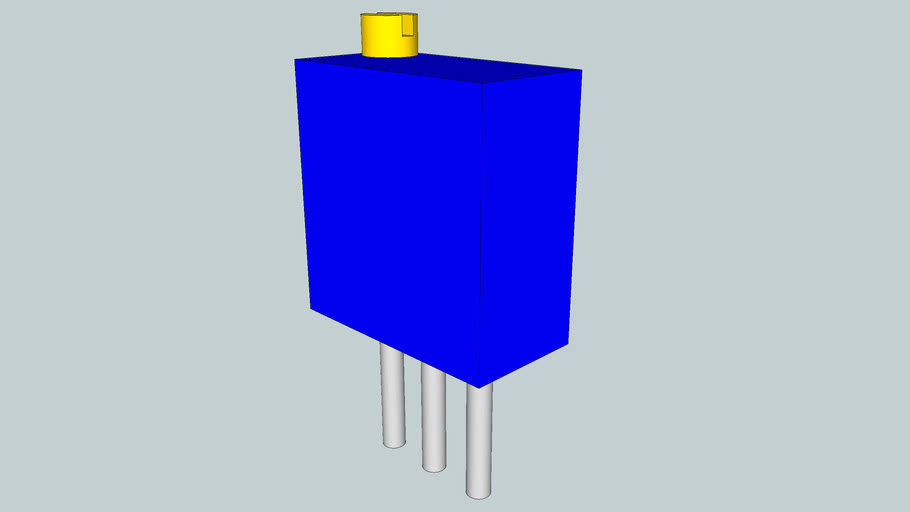 Bourns 3296W Potentiometer 3D Warehouse