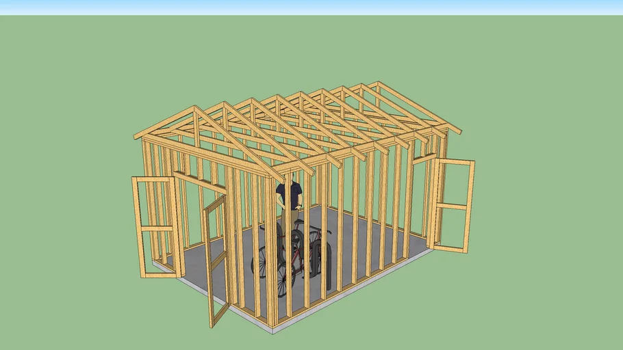 12x16 Shed | 3D Warehouse