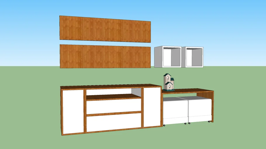 tv rack | 3D Warehouse