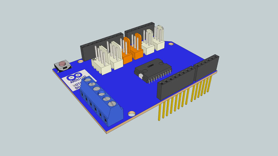 Arduino Motor Shield by Slpjk 3D Warehouse