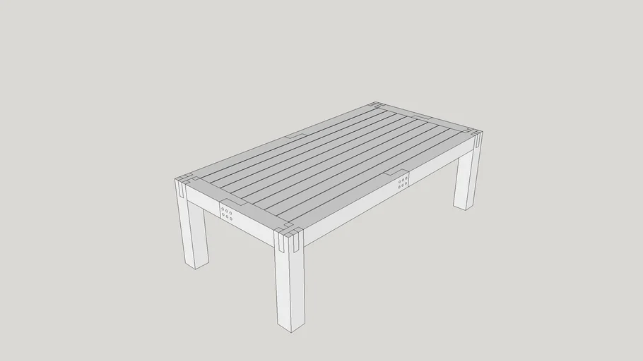 Hanlon Patio Table- 6x6