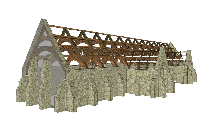 Bradford-on-Avon tithe barn | 3D Warehouse