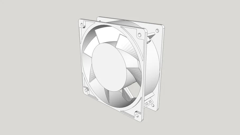 AC Infinity Axial 1238 Muffin Fan 3D Warehouse
