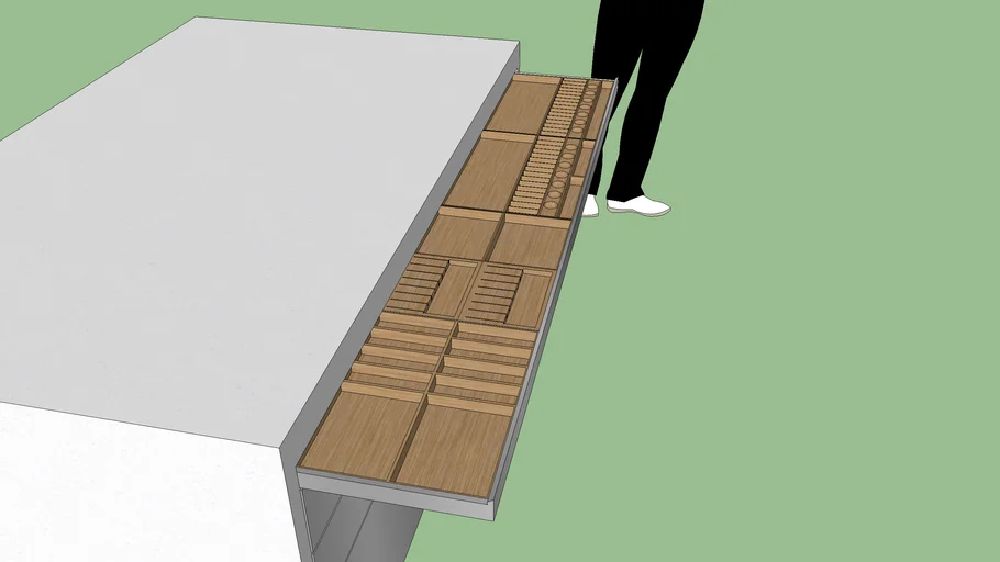 Knife Drawer Organizer | 3D Warehouse