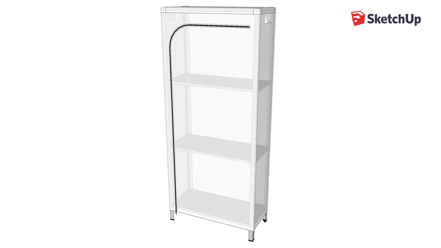 shelf IKEA HYLLIS 140 +cover 3D Warehouse